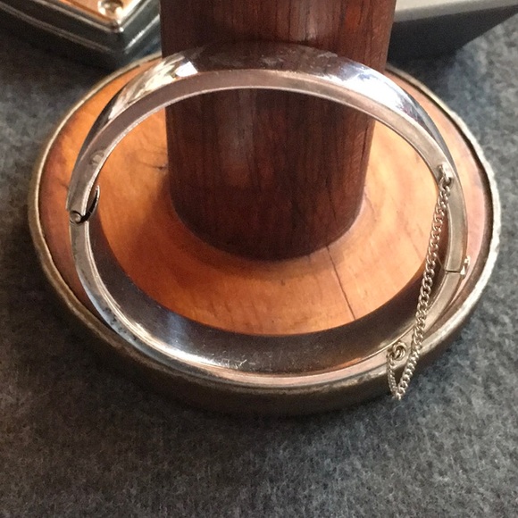 Sterling Bangle Signed - Picture 2 of 6